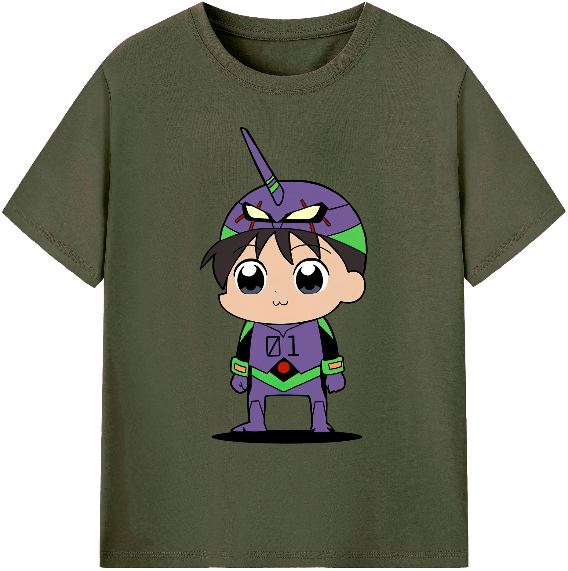 （画像用） EVA 新世紀エヴァンゲリオン 綿100％ メンズ半袖Tシャツ｜肌触りやわらか＆通気性